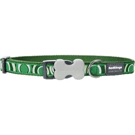 RED DINGO Dog Collar Design Circadelic Green, Medium RE437105